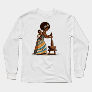 Afrocentric Mother And Baby Long Sleeve T-Shirt